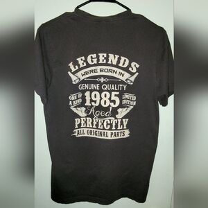 Bella+Canvas “Legends Were Born in 1985” Graphic Tee – Brown – Size M – Unisex